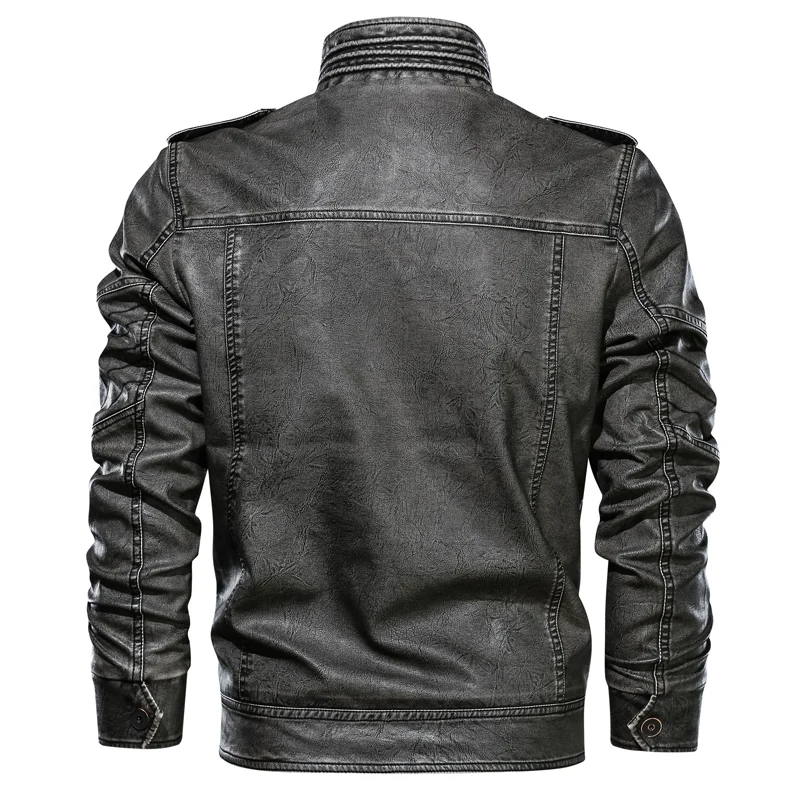 Кожаная мужская мотоциклетная куртка из искусственной кожи, Мужская Куртка jaqueta couro masculina, уличная одежда из искусственной кожи для мужчин размера плюс XL-6XL