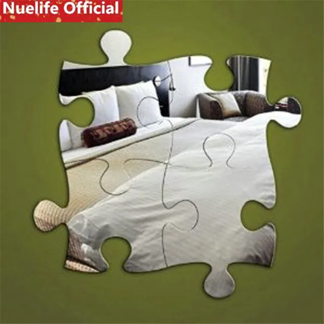 Best Quality 1pcs 37x40cm Creative block puzzle mirror wall stickers dining room bedroom hotel TV sofa background decoration wall stickers Best Quality 1pcs 37x40cm Creative block puzzle mirror wall stickers dining room bedroom hotel TV sofa background decoration wall stickers