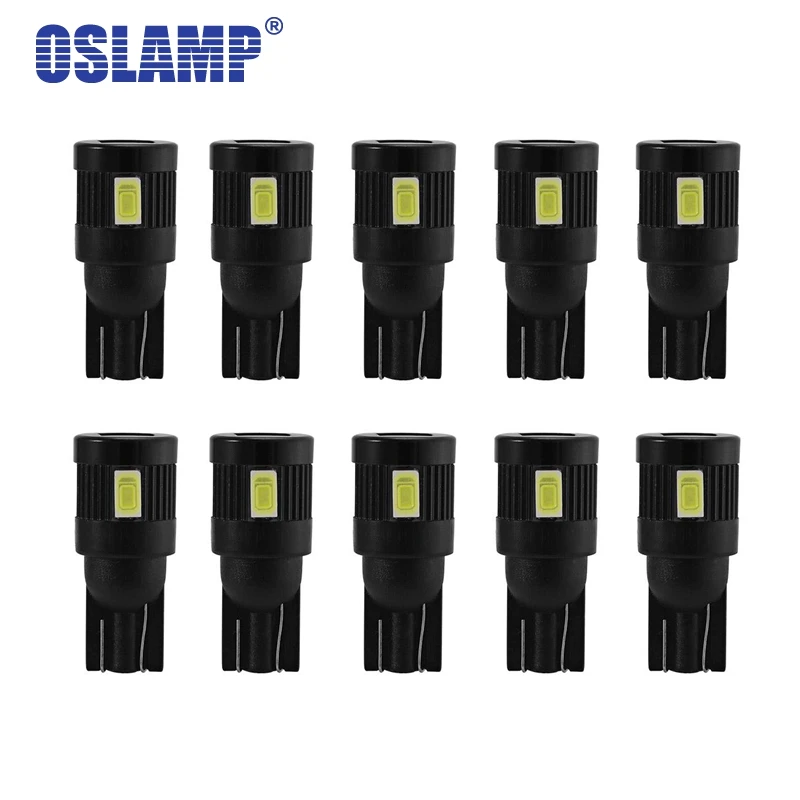 Oslamp 10 шт. T10 W5W Автомобильный светодиодный светильник SMD 5630 белый цвет зазор Break s