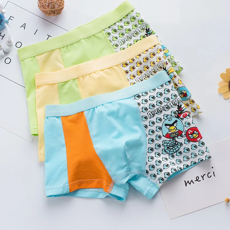

4 Pcs/lot Cartoon Boys Underwear Soft Breathable Kids Boxer For 2-12T Baby Panties Cartoon Sponge Panty Briefs Underpants