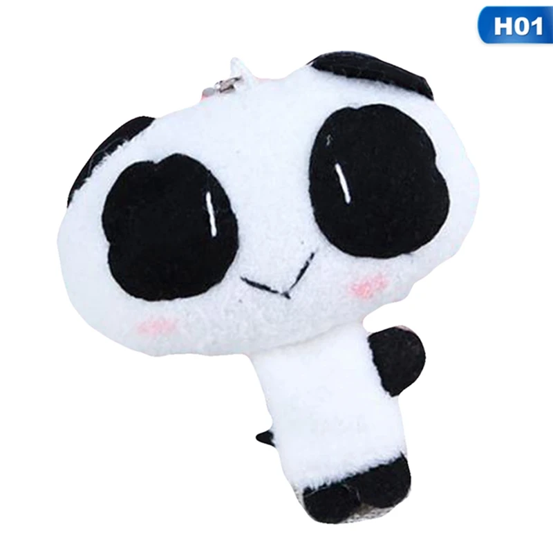 1 шт. Kawaii Lover панда маленькая плюшевая игрушка кукла подвеска брелок для ключей