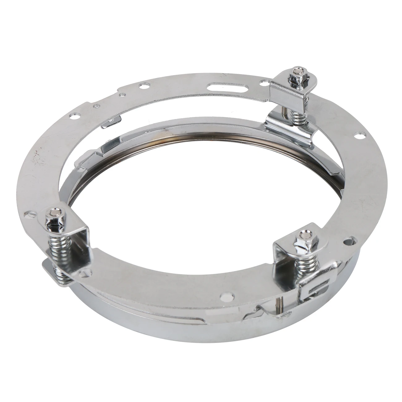

Steel 7" Round Daymaker Headlight Mount Bracket Headlamp Mounting Ring For Harley Davidson Touring Softail #MBG004-C