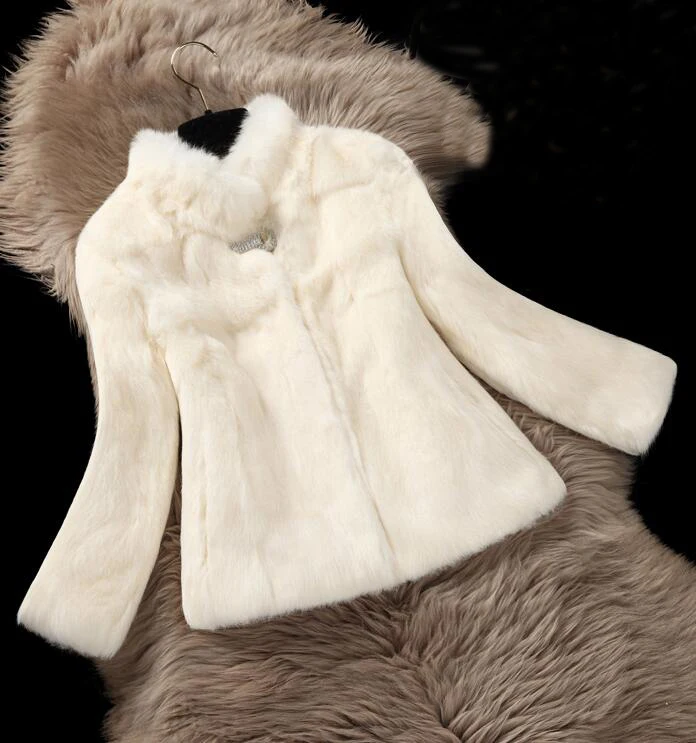 Зимнее пальто из натурального кроличьего меха с блестящим украшением, куртка из натурального кроличьего меха, Заводская цветная куртка, большой размер, WSR194