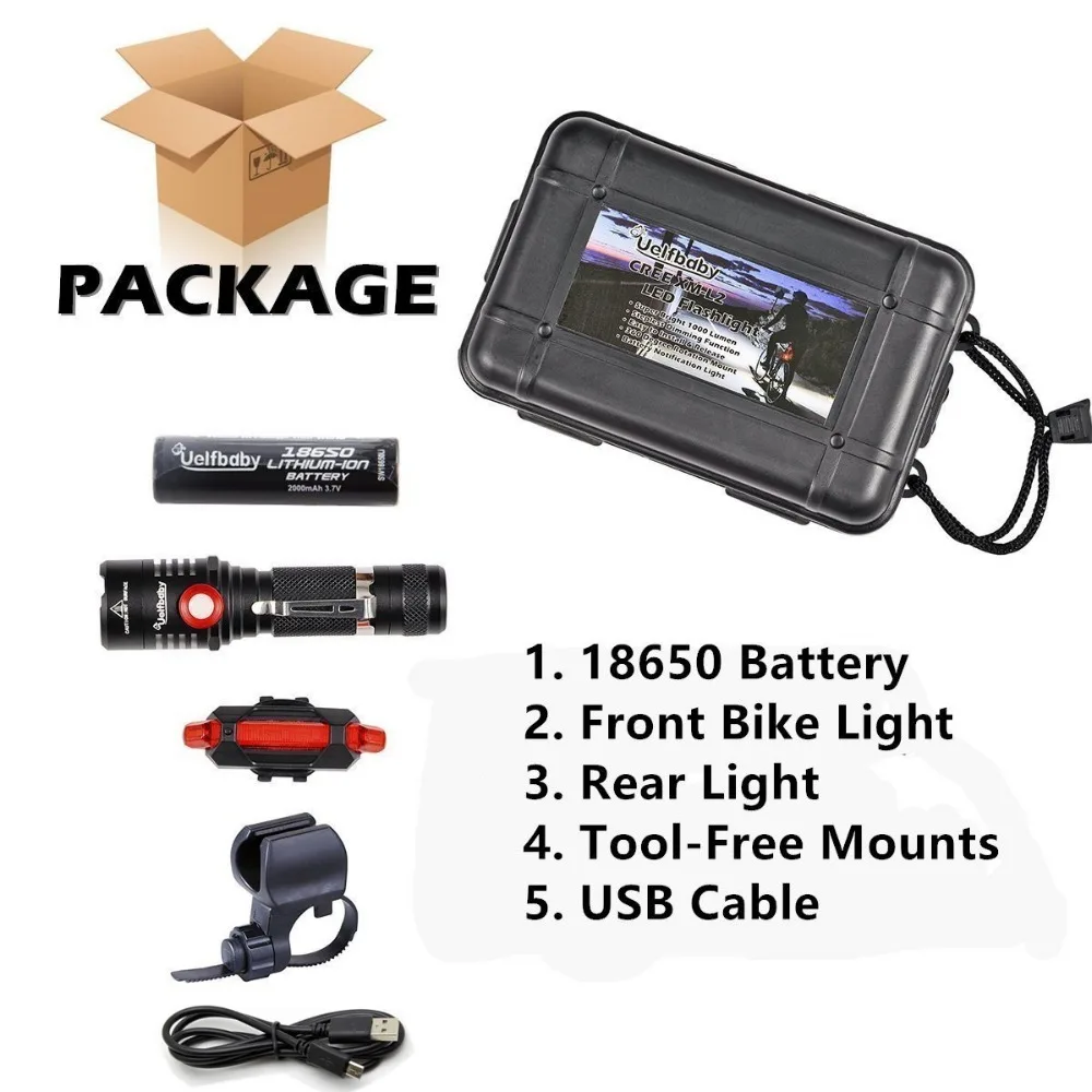 Uelfba 1000 Lumen Bike Light Usb Rechargeable Stepless Dimming Free Taillight Included Mount Cycle Torch Easy Install Quick Bicycle Light Aliexpress Uelfba 1000 Lumen Bike Light Usb Rechargeable Stepless Dimming Free Taillight Included Mount Cycle Torch Easy Install Quick Bicycle Light Aliexpress