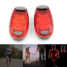 Portable Multifunction Mini Safety Lights with Clips Safety Bicycle Rear Lamp Backpack Helmet 3 LED Waterproof Outdoor Running