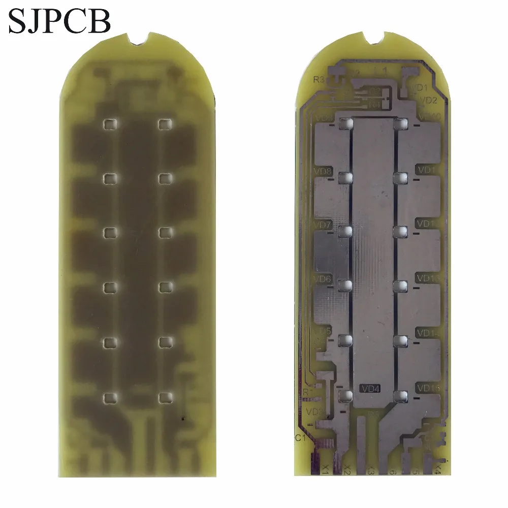 

SJPCB No Solder Mask No Silkscreen Plate Pad Opening on All Copper Special PCB Design