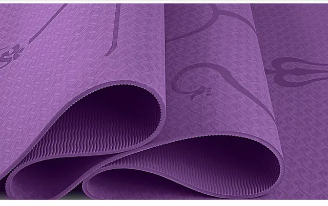 1830*610*6mm TPE Yoga Mat with Position Line Non Slip Carpet Mat 4
