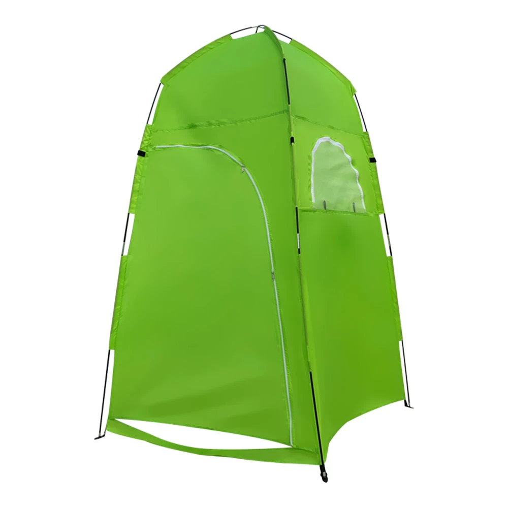 TOMSHOO наружная душевая палатка для ванны портативная душевая Ванна сменная примерочная палатка тент для пляжного кемпинга палатка для туалета - Цвет: Зеленый