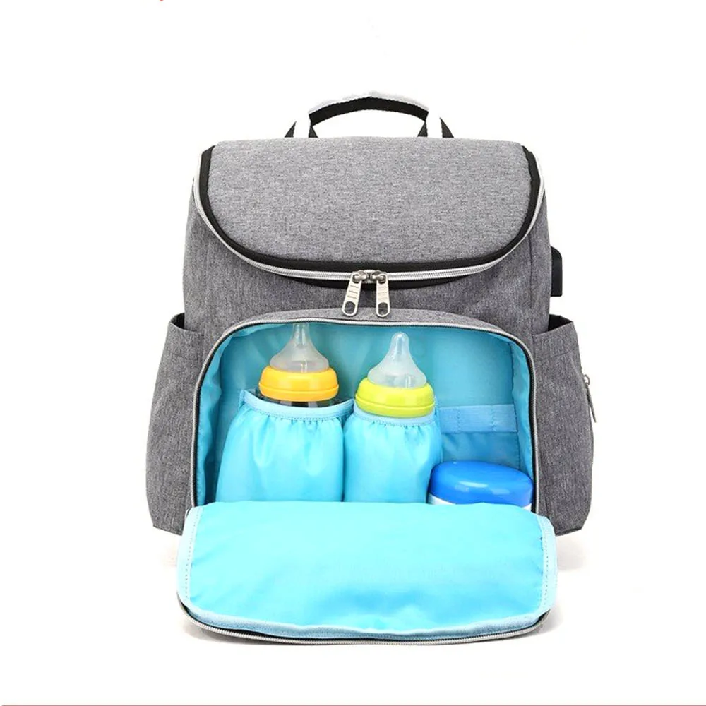 

Diaper Bag Land Large Capacity Wet Baby Nappy Bag USB Charging Waterproof Maternity Travel Backpack Baby mummy Stroller Care Bag