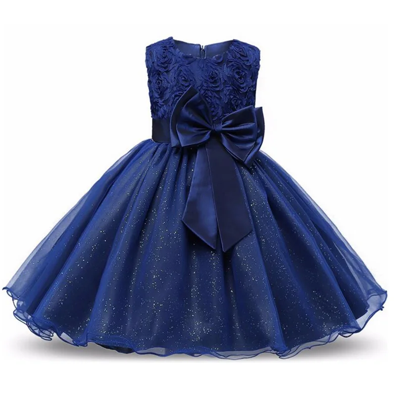Платье для девочек; нарядное многослойное элегантное платье принцессы Детские платья для девочек; костюм для девочек Свадебная вечеринка, платье одежда для детей 2 8 10 лет - Цвет: Purplish Blue