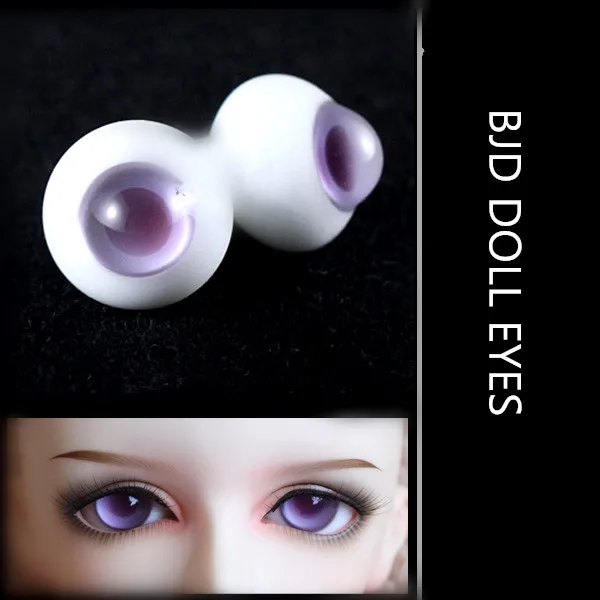 Очаровательные фиолетовые стеклянные глаза 10 мм 12 16 18 для кукол BJD GA2 | Игрушки и