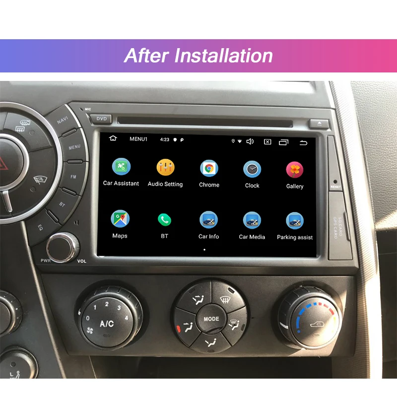 Cheap AUTOTOP Android 9.0 Car DVD Player for Ssangyong Kyron Actyon 2005-2015 Radio RDS GPS Navigation Bluetooth 4G Wifi with DVD 4