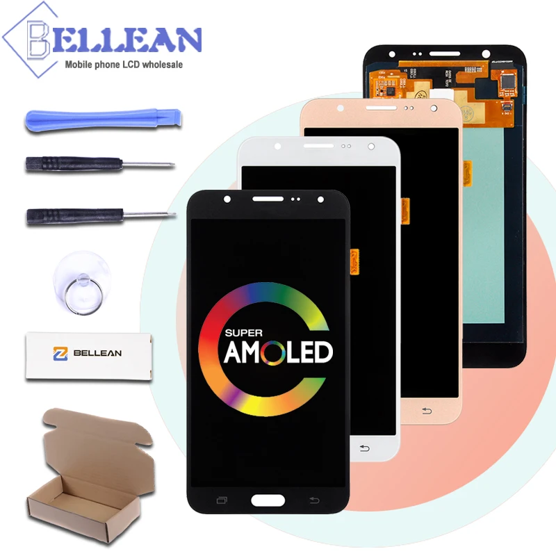 

Catteny Free Shipping J700 LCD For Samsung Galaxy J7 LCD Display J700M J700F J7 2015 Display Touch Screen Digitizer Assembly