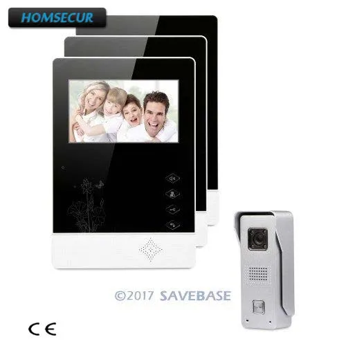 

HOMSECUR 4.3inch Hands-free Video Security Door Phone with Intra-monitor Audio Intercom for House/ Flat