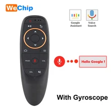 G10 2.4G Voice Air Mouse 6 axis Gyroscope Fly Mouse Add IR Learning Function Work With Android Box TV PK Wechip W1 For X96 mini