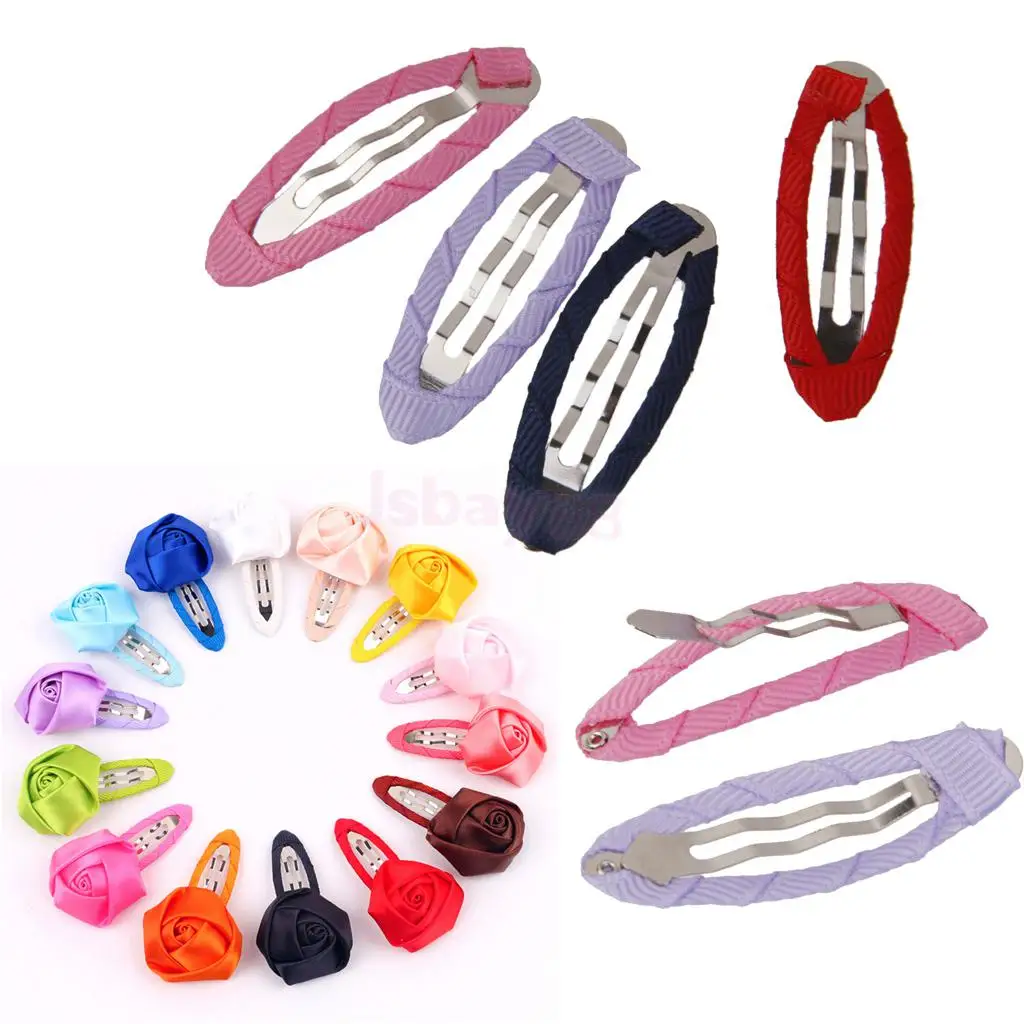 50Pcs Colorful Stain Covered Hair Hair Clipsin Hair Clips & Pins from