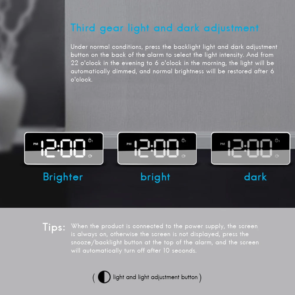 Цифровой двойной будильник светодиодный дисплей часы usb зарядка Регулируемая яркость таймер сна музыкальный будильник для спальни офиса