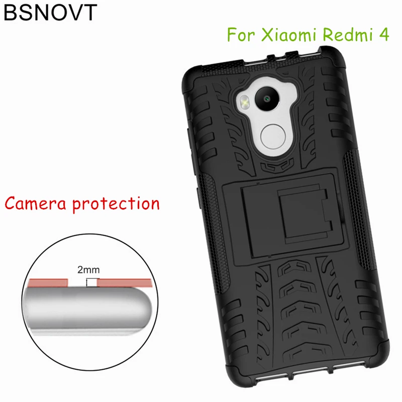 

BSNOVT For Xiaomi Redmi 4 Pro Case Xiaomi Redmi 4 / 4 Prime Cover Dual Layer Armor Case For Xiaomi Redmi 4 Pro Phone Funda 5.0"<