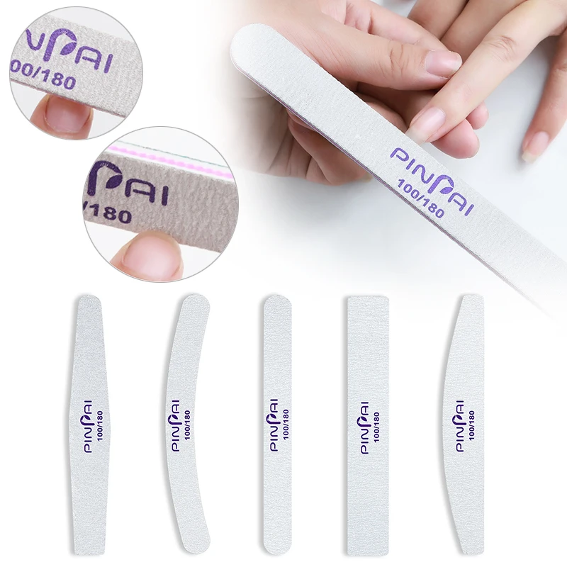 

Fashion Grey Nail file Polish Popular High Quality Manicure Tool Double Side Sanding 100/180