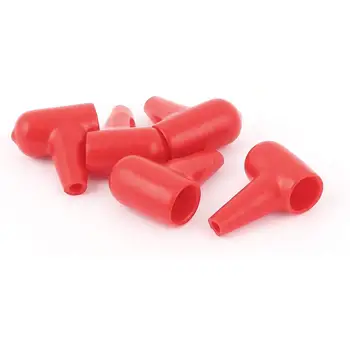 

uxcell 5Pcs PVC Battery Terminal Insulating Protector Covers Red 10mmx4mm