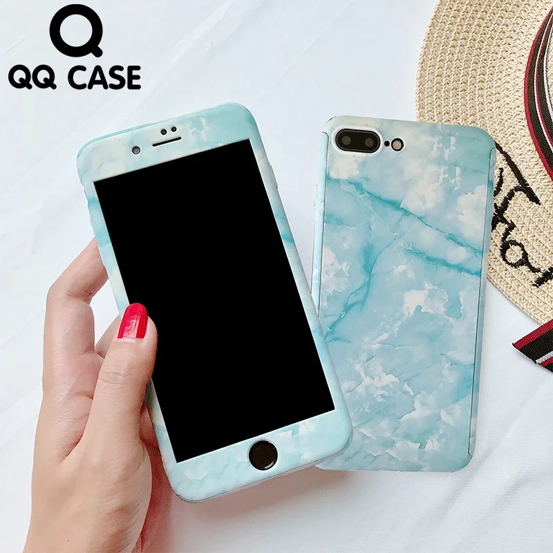 

Case For iPhone XS XR Max 7 8 Plus 6 6s Plus 360 Degree Shockproof Full Body Protection Ultra Thin Case For iphone 5 5S SE Cover