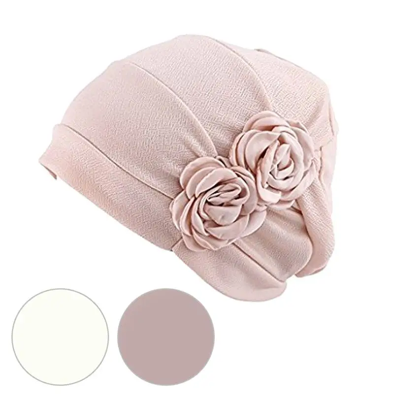 

1 Pcs Corrugated Stylish Protective Cap Patient Cap Chemo Hat Cotton Hat for Woman Lady Cancer Patient