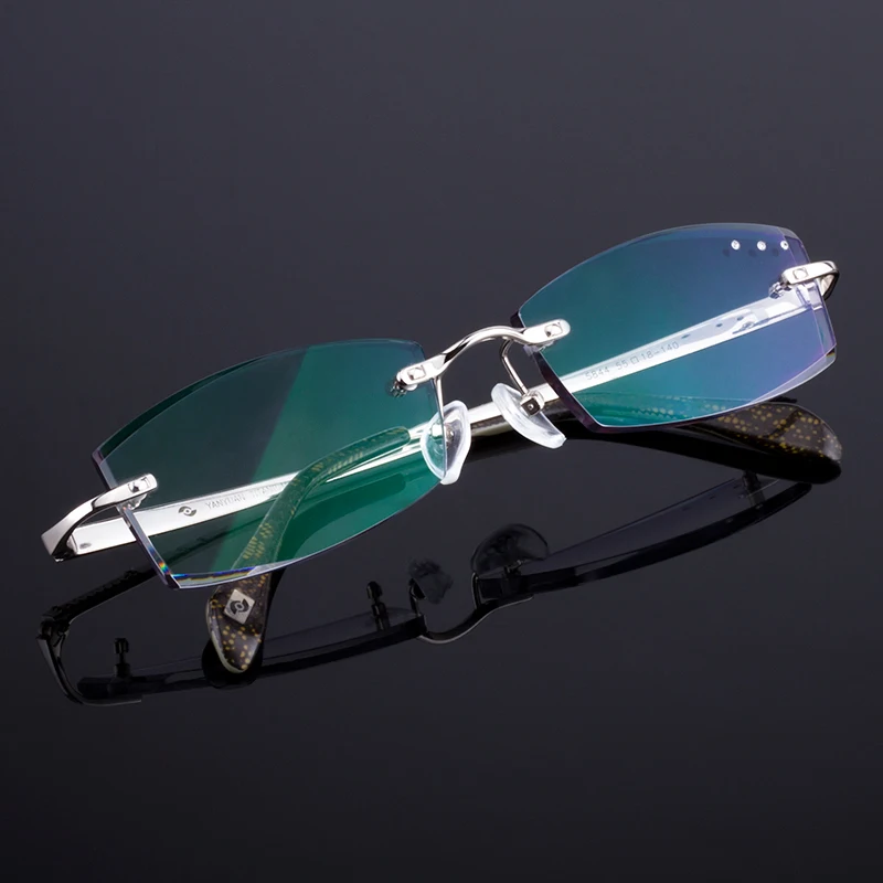 BAONONG Z5844 High Quality Diamond Edge Cutting Rimless Eyeglasses