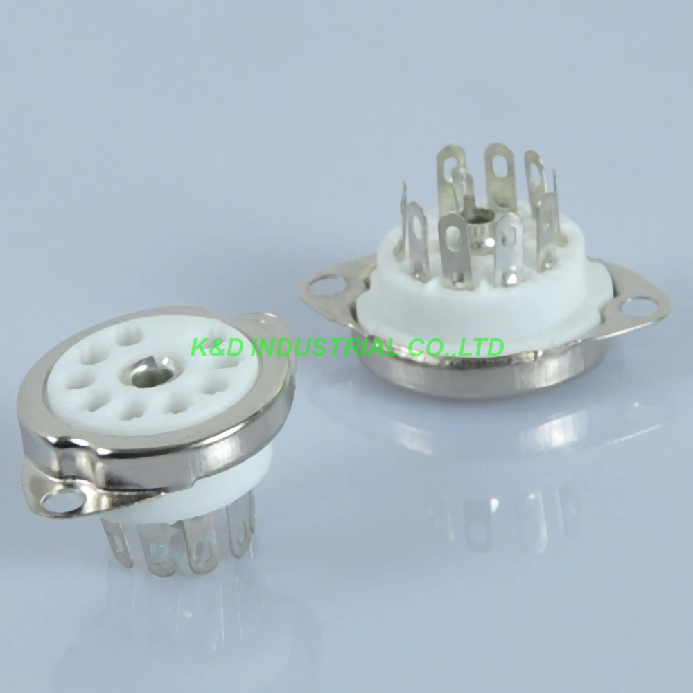 5 шт. 9pin керамическая Трубная розетка B9A 6DJ8 12AX7 ECC83 CV492 12AU7 6922 ECC82 клапан|tube socket ceramic|tube