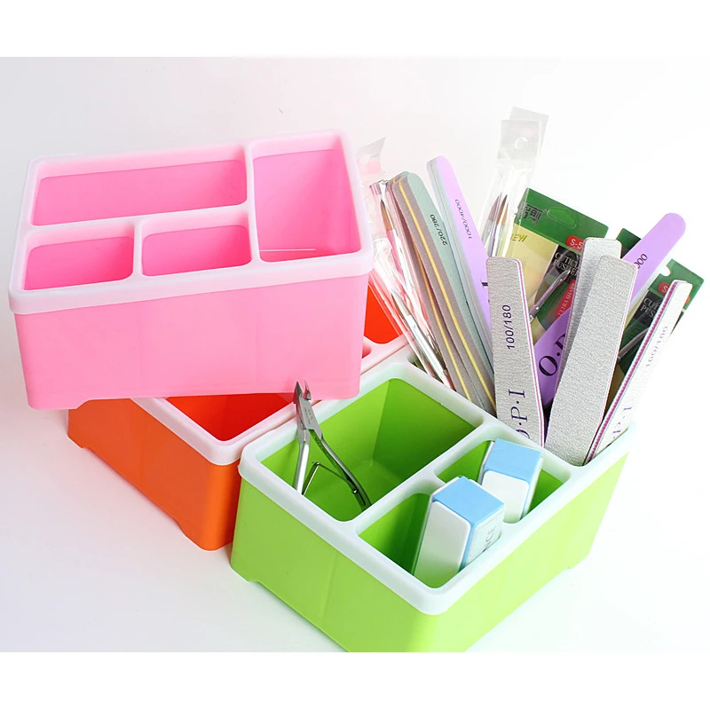 Buy Nail Art Pen Holder Nail File Table Storage Boxes