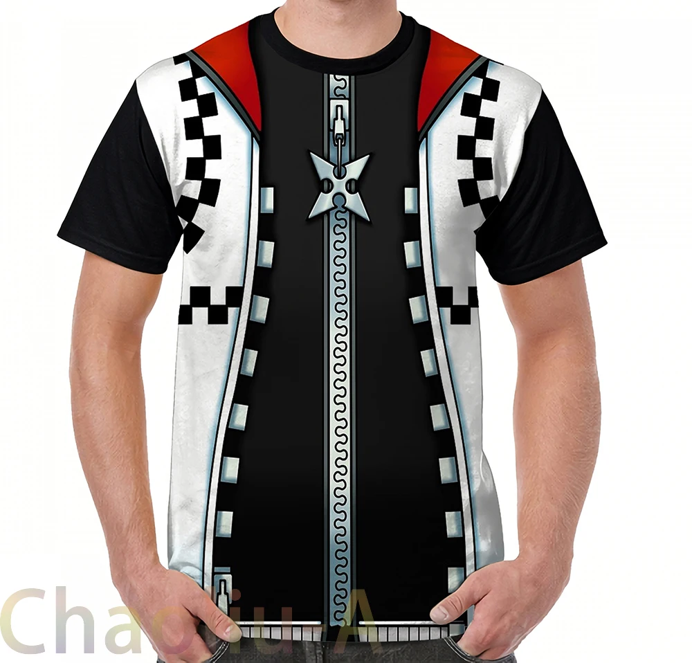 

Roxas T-Shirt (Kingdom Hearts 2) T-Shirt men funny printed t shirt women tops tees Short Sleeve Casual tshirts