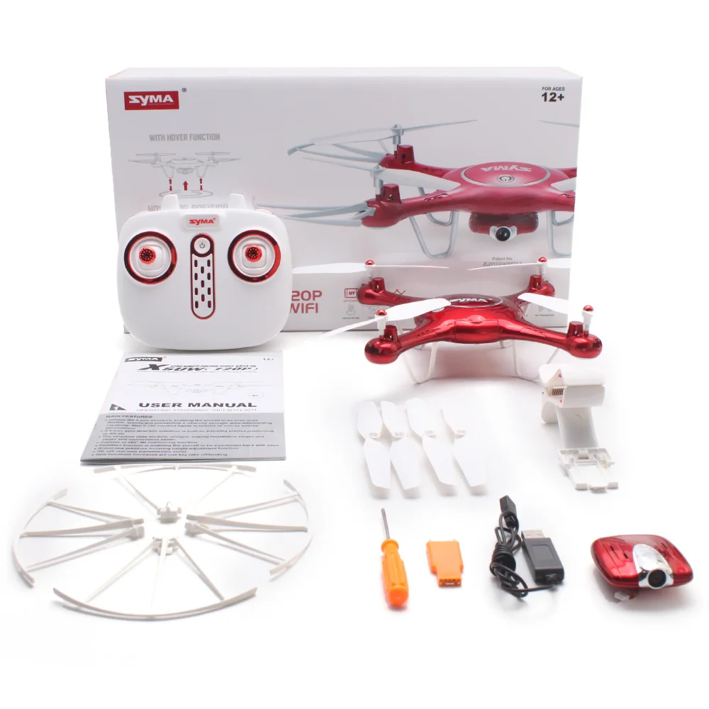SYMA X5UW RC Quadcopter WiFi FPV Control Drone with HD Camera 2.4G 4CH ...