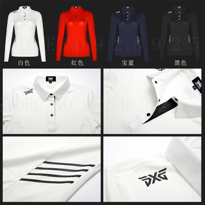 Women PXG Golf T-shirt Sportswear Autumn Long Sleeve Golf Jersey 4 colors Golf clothes S-XL in choice Leisure Brand Golf shirt Women PXG Golf T-shirt Sportswear Autumn Long Sleeve Golf Jersey 4 colors Golf clothes S-XL in choice Leisure Brand Golf shirt