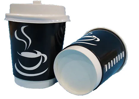 cups disposable coffee upset 8oz ml anti double order mini paper custom