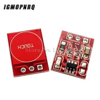 

50PCS/LOT NEW TTP223 Touch button Module Capacitor type Single Channel Self Locking Touch switch sensor