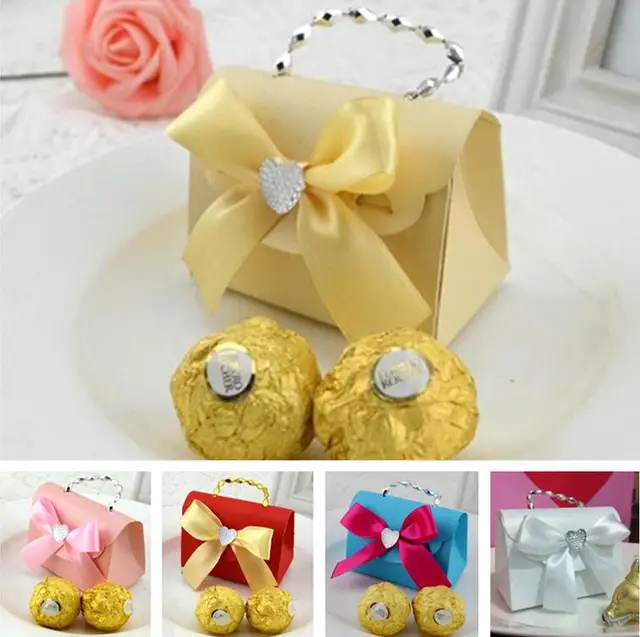 Baby Shower Red Wedding Candy Box Small Carry Bag Birthday Baby Shower Red Wedding Candy Box Small Carry Bag Birthday Favours Paper Gift Bo Party