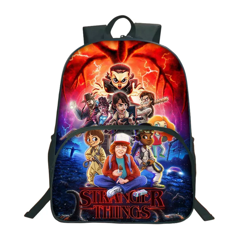 Новые странные вещи школьные сумки для подростков Bookbag Рюкзак для мальчиков Mochila детский школьный рюкзак странные вещи сумка школьные подарки - Цвет: 1