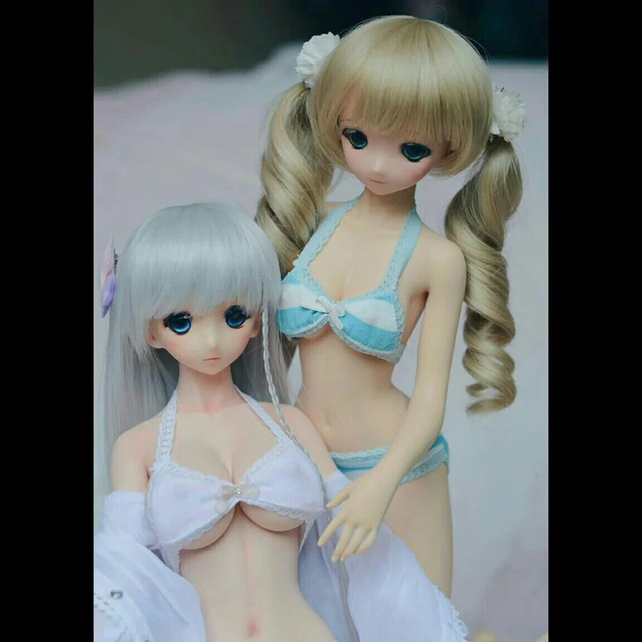 Cateleya BJD SD Кукольное Нижнее белье Комплект купальников розовый белый Полосатое нижнее белье
