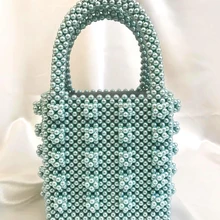 Жемчуг сумка коробочка для бусин сумки женские вечерние элегантные сумки из натуральной кожи летние Элитный бренд белого и желтого цвета голубой, оптом, Прямая поставка