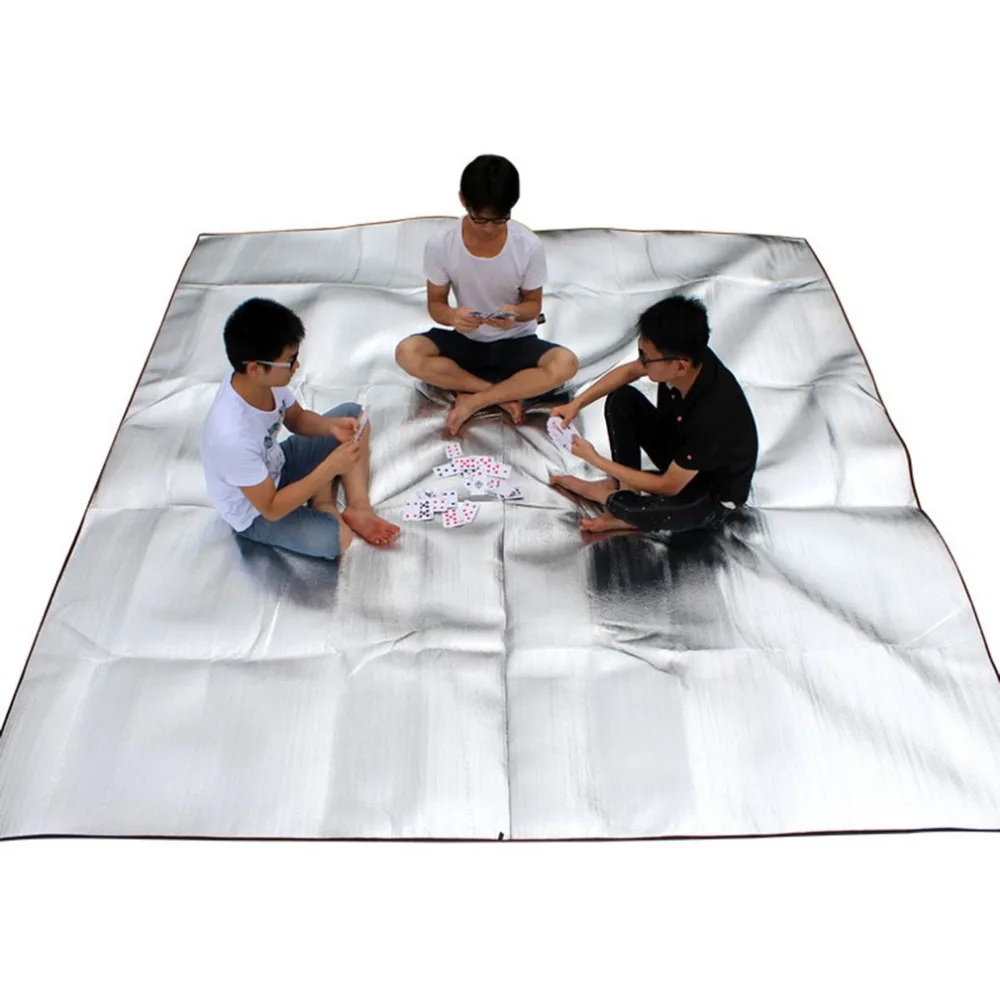 300cm*300cm Double Sided Aluminum Foil Camping Mat EVA Outdoor Picnic