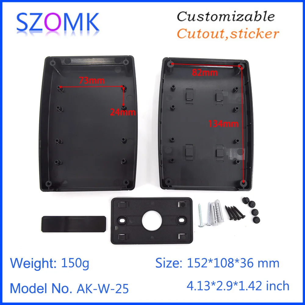 szomk plastic box enclosure for electronics wall mounting instrument enclosure pcb device box junction housing (13)
