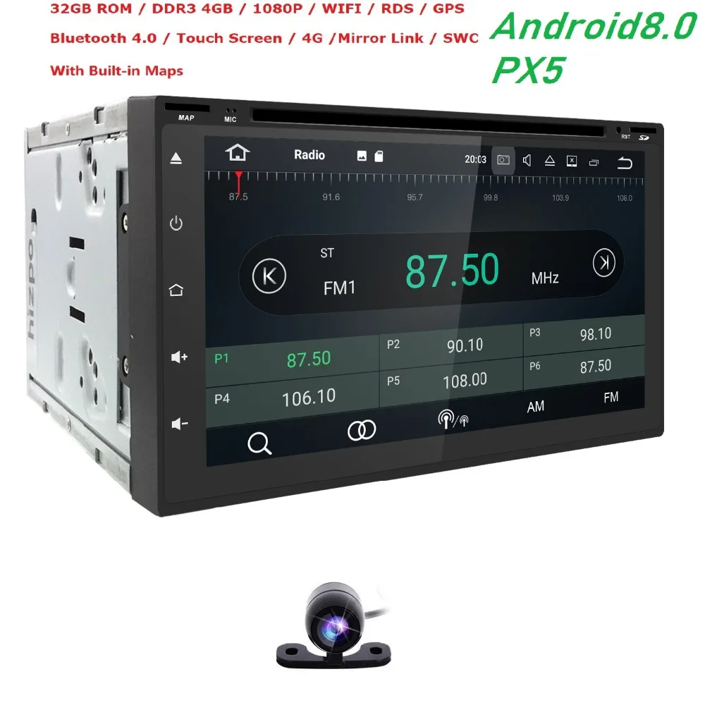 Hizpo 2 din Android 8 0 Автомобильная Радио gps DVD стереосистема для Nissan Juke xtrail qashqai
