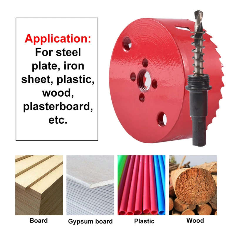 Hohxen большой размер 115 мм M42 Bi Metal Holesaw резак кольцевая пила древесина буровой зуб