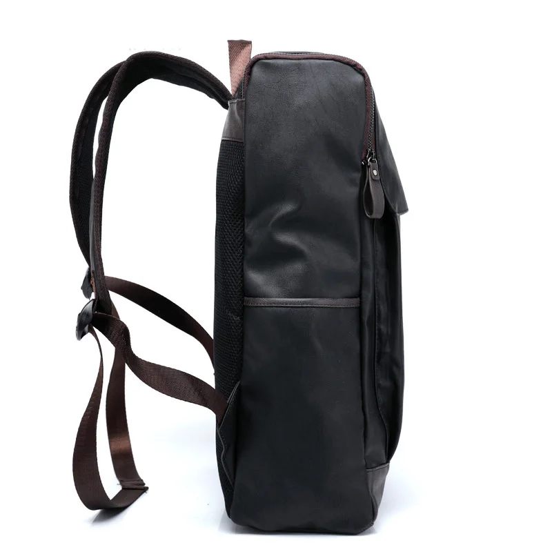 Для мужчин, кожаный рюкзак элегантный дизайн Для мужчин Дорожная сумка Винтаж школьная сумка, коллежд Рюкзак Mochila Escolar PT893