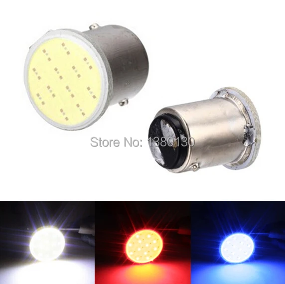 

10X 1157 Bulb COB Light P21/5W Brake Tail Turn Signal Light Parking Backup Bulb Lamp Turn signal Auto led White red blue