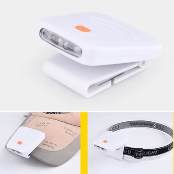 

3led Headlamp Cap Light Rotatable Clip-on Hat Light Hands Free Bright Head Lamp Lantern Camping Cycling