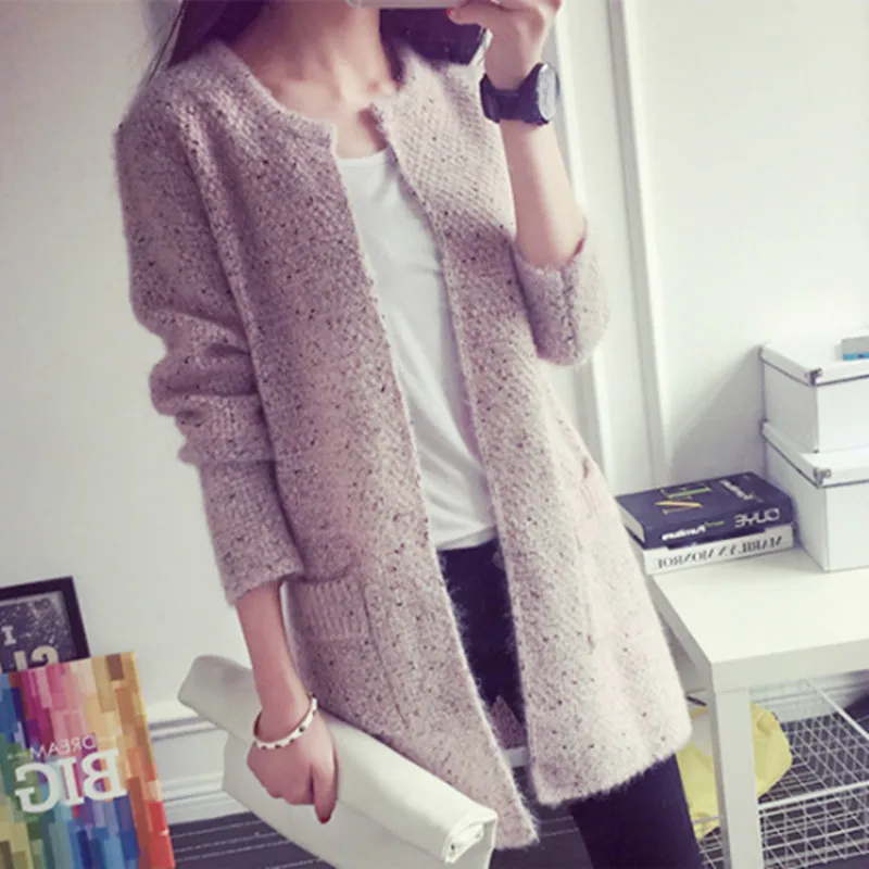 

Autumn Winter Women Casual Long Sleeve Knitted Cardigans 2018 New Crochet Ladies Sweaters Fashion Tricotado Cardigan Plus 5XL