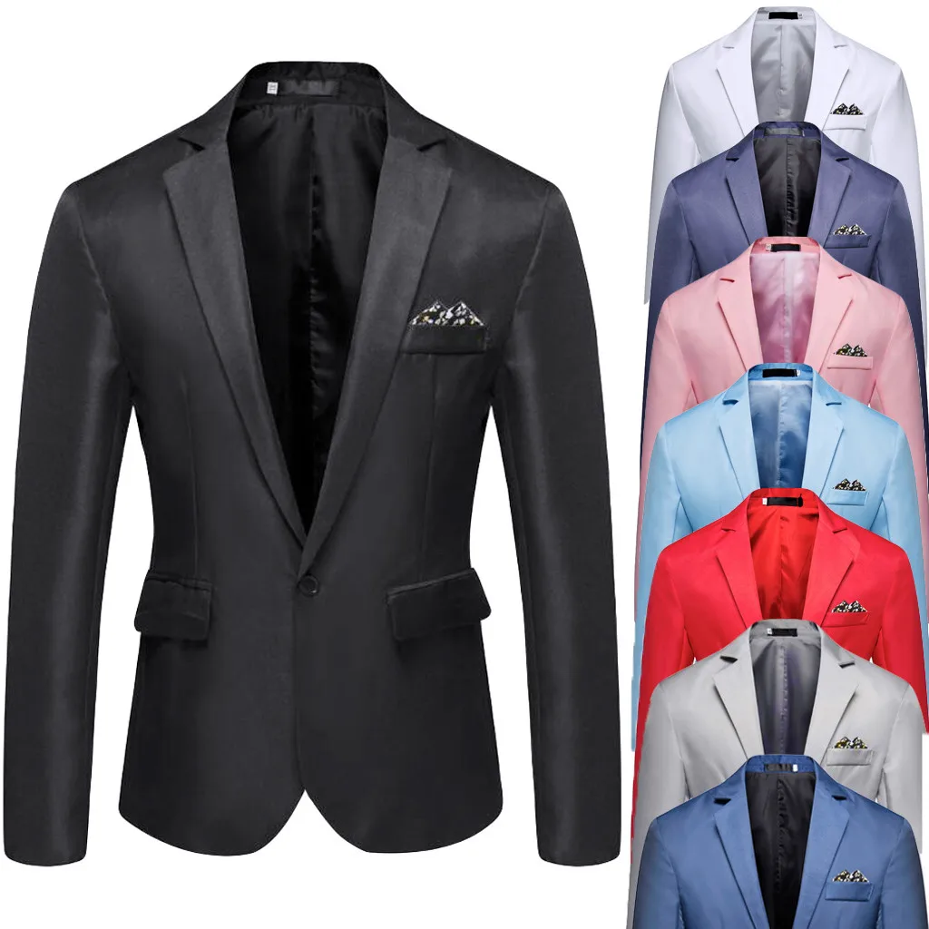 Осенний брендовый Мужской Блейзер, пальто в винтажном стиле на пуговицах, черный, белый, повседневный мужской блейзер, деловой, Свадебный, вечерний пиджак, костюм, верхняя одежда