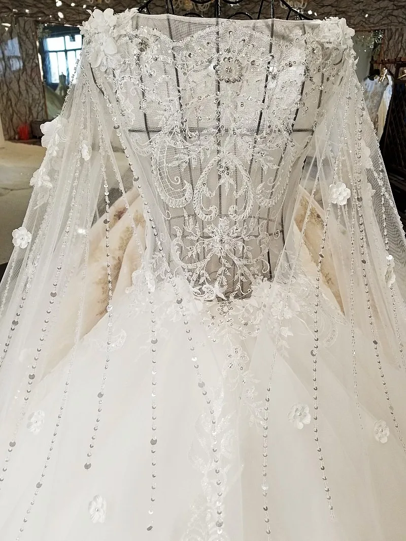 LS02174 свадебный халаткрышки рукава свадебное платье rhinestone appliques белое кружево последнее приличное платье для мантии шарика свадебное платье свадебное платье