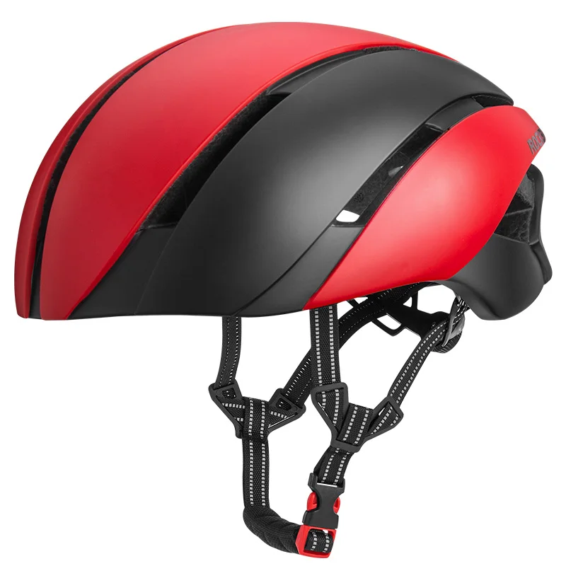 ROCKBROS, ультралегкий велосипедный шлем, Велоспорт, EPS, цельный, литой, шлем, отражающий, Mtb, велосипедный, защитная шапка для мужчин и женщин, 57-62 см - Цвет: RedBlack Bike Helmet