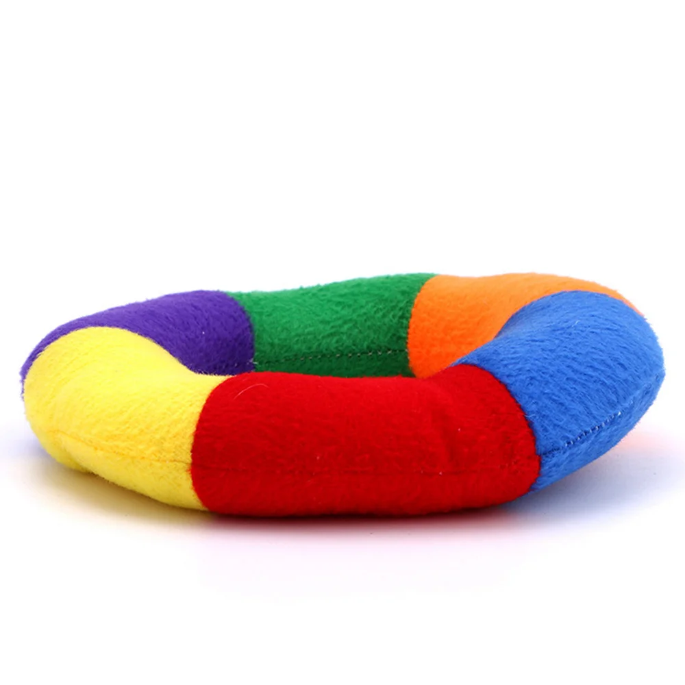 Squeaky Toys For Dogs Plush Donut Soft Durable Dog Toys For Puppy Cat Scratchers Spike Toys (14)